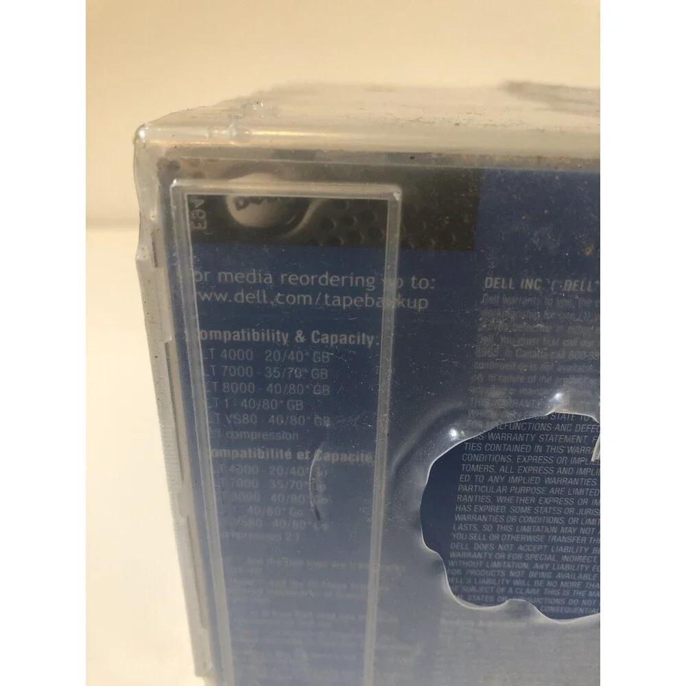 Pack of 5 Dell DLTtape IV 40GB/80GB Data Cartridges NEW